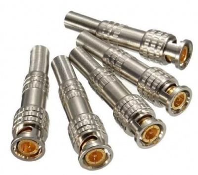 100 piecess BNC Male Connector RG 59 for Coaxical Cable BT