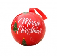 Fillable Tin Christmas Tree Ornament Bauble Decorations