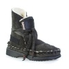 Gurmuki MEN'S Sheepskin Wool Ankle Boots -Charcoal Photo