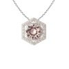 Stella Luna Honeycomb Necklace- made with Swarovski Vintage Rose Crystal Photo