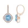 Civetta Spark Riley earring-With Swarovski Aquamarine Crystal Rosegold Photo
