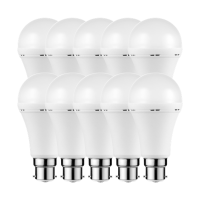 Switched 9W Rechargeable LED Light Bulbs A60 B22
