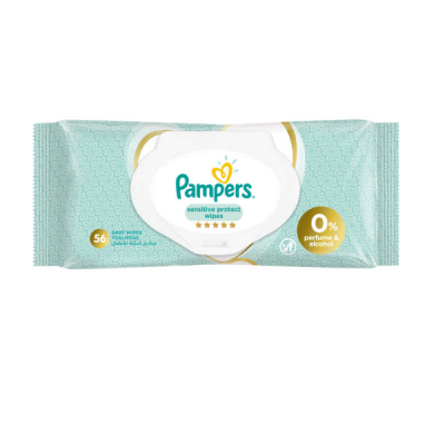 Pampers Sensitive Protect Baby Wipes 9 packs x 56 wipes