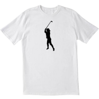 Lady Silhouette Golfers White T Shirt