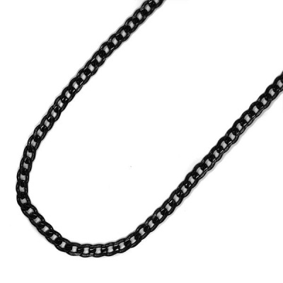 Photo of Xcalibur Stainless Steel Black Curb Chain 60cm 5mm Wide
