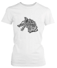 PepperSt Ladies White T-Shirt - Norse Design Photo