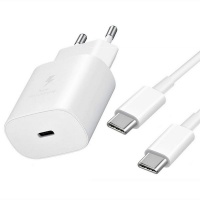Fast Charging Wall Charger Type C to Type C Charging Cable 1m
