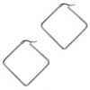 Steel My Heart Stainless Steel Square 5cm Large Hoop Earrings-SHE9 Photo
