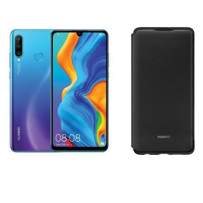 Photo of Huawei P30 Lite Peacock Blue Wallet Cover Cellphone