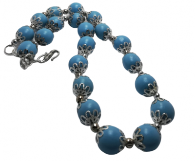 Photo of JDC Jewellery Bulky Blue Bead Necklace