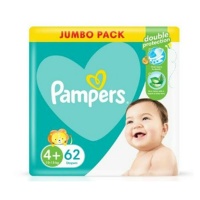 Pampers Active Jumbo Pack Diapers Maxi Plus 62s