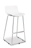 Vega Bar Seat Chair/Stool For Indoors White Chrome base Photo