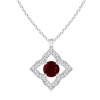 Stella Luna Clover Pendant- Swarovski Ruby Crystal Photo