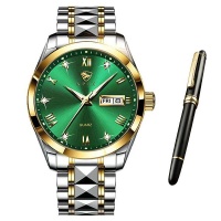 Apex Fountain Business Pen Emarald Green Luxury Mens Watch