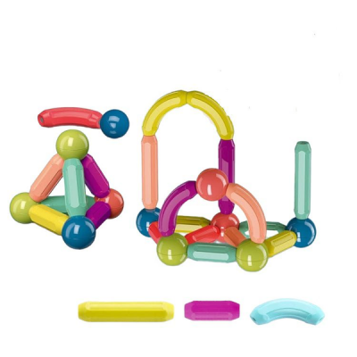 Colorful Magnetic Building Blocks Sticks Balls Game Toy 25 Pieces