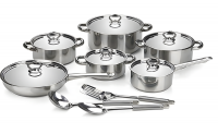 Condere Set of 15 Kitchen Stainless Steel Cookware Set