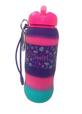 Photo of Swirl Foldable Silicone Water Bottles