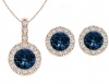 Civetta Spark Rachel Set - Swarovski Montana Crystal Rosegold Photo