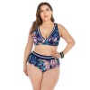Iconix Plus Size Flower Mashup Bikini Photo