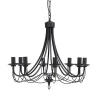 The Lighting Warehouse - Chandelier Maypole 8 Light Black 12377BL Photo