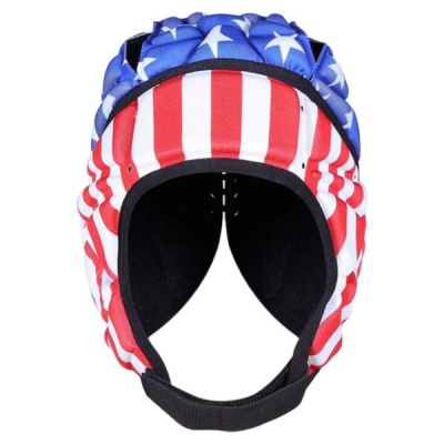 Head Guard Helmet Soft Shell Scrum Cap American Flag