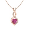 Civetta Spark Infinity Heart Necklace-Swarovski Rose crystal Rosegold Photo