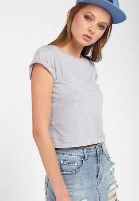 Photo of Supr Women's é Baby Tee-Grey Marle