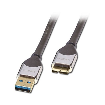 Lindy Cromo Line 2m USB30 Type A Male to Micro B Male Cable