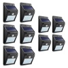 LMA - Set of 10 PIP Motion CDS Night Sensor Solar LED Wall Light Photo