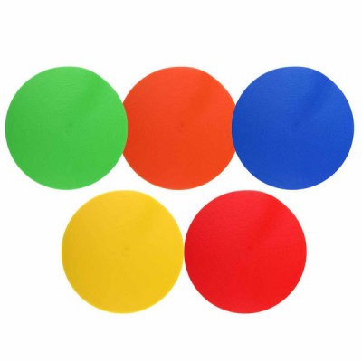 Photo of Disa Sports Anti Slip Flat Colour Spot Markers 8" set of 10
