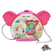 Pink Elephant Role Play Cooking Set with BellaBear Bookmark