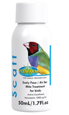 Scatt VetaFarm Scaly Face Air Sac Mite Treatment for Birds 50ml