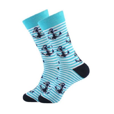 Photo of Michris Men's Socks - Anchor Turquesa