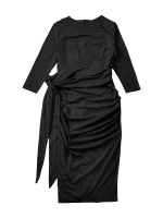 Womens Slim Elegant Long Sleeve Strappy Dress