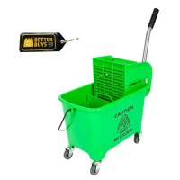 Mop Wringer with Bucket 20 Litre Green Gel Key Holder