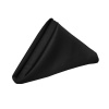 Set of 10 Polyester Napkins 35cm - Black Photo