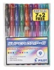 Pilot BPS-GG Supergrip G Med Ballpoint Pen - Wallet of 9 Assorted Colours Photo