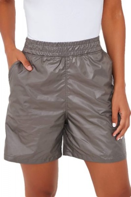 Photo of I Saw it First - Ladies Grey Elasticated Waist Shell Short