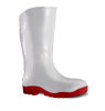 DOT Safety Footwear DOT - Scorpio Waterproof Gumboot - White/Red Photo