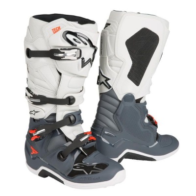 Photo of Alpinestars - Tech 7 Enduro/MX Boot - Dark Grey/Light Grey/Red
