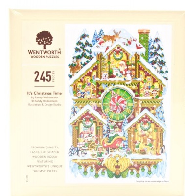 Photo of Wentworth Wooden Shaped Puzzle - It's Christmas Time