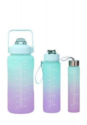 Motivational drinking water Bottles set of 3