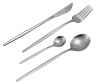 LMA Authentic 24 Piece Flatware Dinner Set - Polished Silver Finish Photo