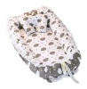 Portable Baby Bassinet - Grey Clouds Photo