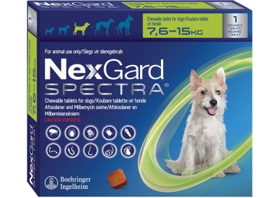 Photo of NexGard Spectra Chewable Tablets for Dogs 7 6-15 0kg - 1 Tablet