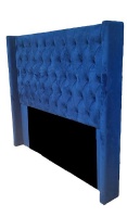 Lilly Wing Buttoned Headboard Blue