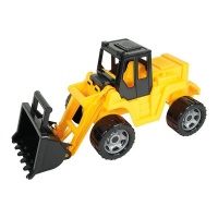 Lena Toy Earth Mover XL Giga Trucks in Black Yellow 63 x 27 x 30 cm