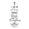 Spoonkie Sticker Art: Wall Sticker - Bible: Philippians 4:13 V2 Photo