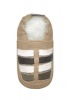 Pitta-Patta Soft Genuine RSA Leather Baby Shoes Stone/Natural Colour Size 3 Photo