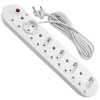 Henrac Tech Multi Plug 10 Way Overload Protection 16A 0.5m 3m 5m Cord Photo